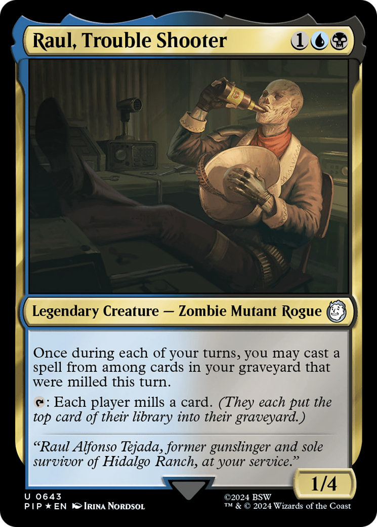 Raul, Trouble Shooter (Surge Foil) [Fallout] | Jomio and Rueliete's Cards and Comics