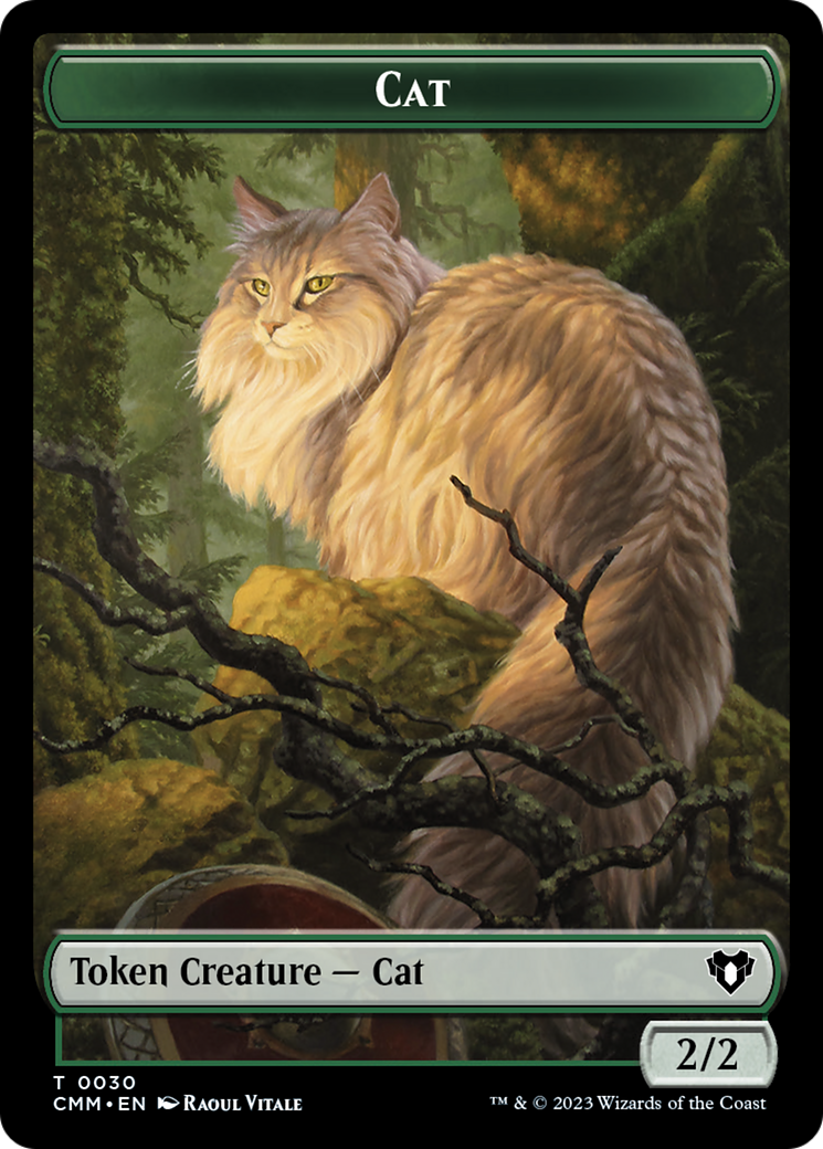 Cat Token (30) [Commander Masters Tokens] | Jomio and Rueliete's Cards and Comics