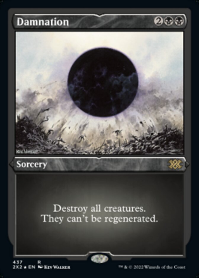 Damnation (Foil Etched) [Double Masters 2022] | Jomio and Rueliete's Cards and Comics