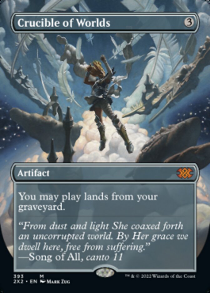 Crucible of Worlds (Borderless Alternate Art) [Double Masters 2022] | Jomio and Rueliete's Cards and Comics