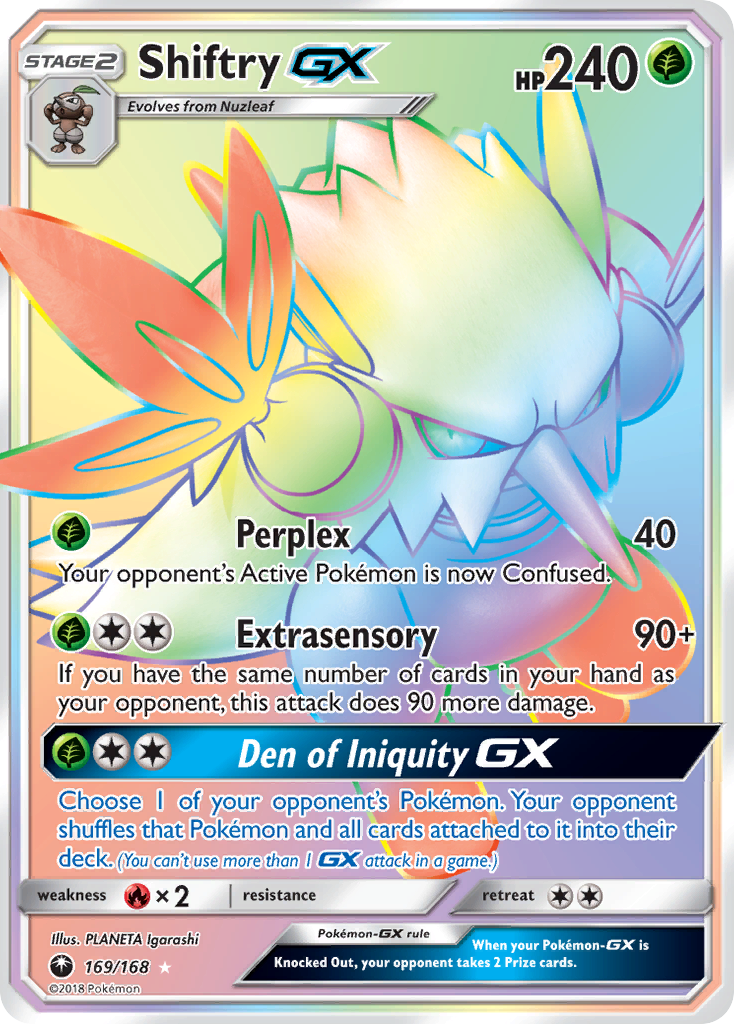 Shiftry GX (169/168) [Sun & Moon: Celestial Storm] | Jomio and Rueliete's Cards and Comics