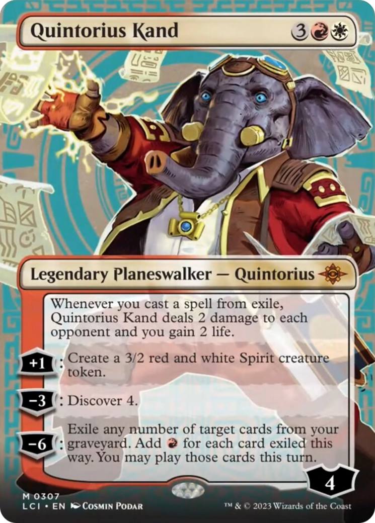 Quintorius Kand (0307) (Borderless) [The Lost Caverns of Ixalan] | Jomio and Rueliete's Cards and Comics