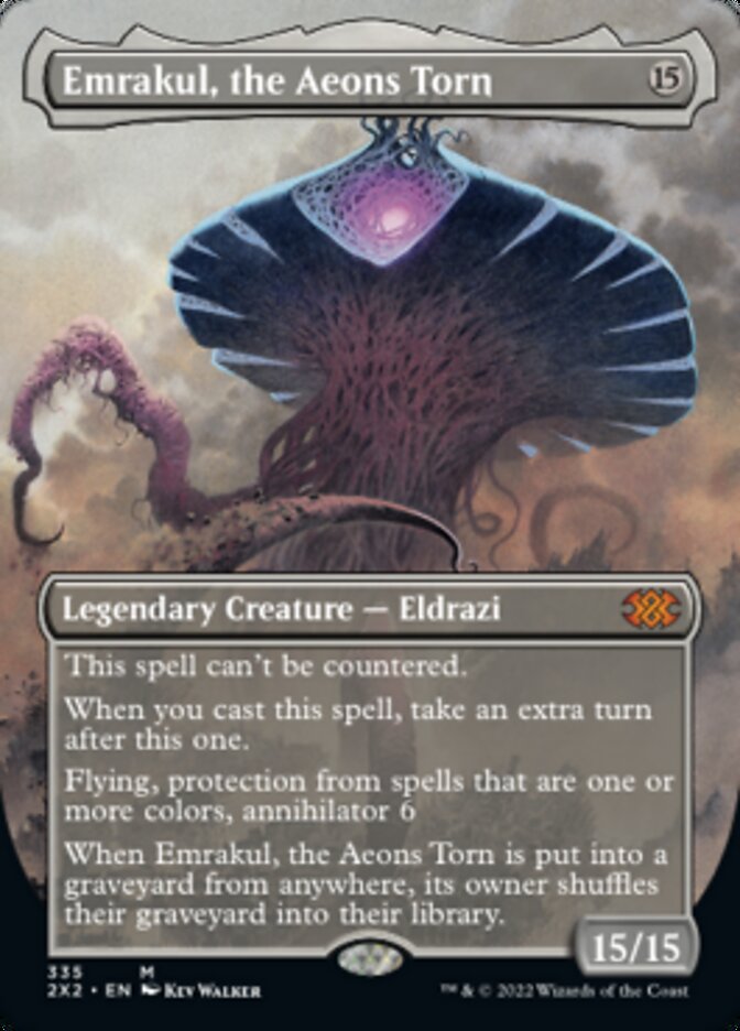 Emrakul, the Aeons Torn (Borderless Alternate Art) [Double Masters 2022] | Jomio and Rueliete's Cards and Comics