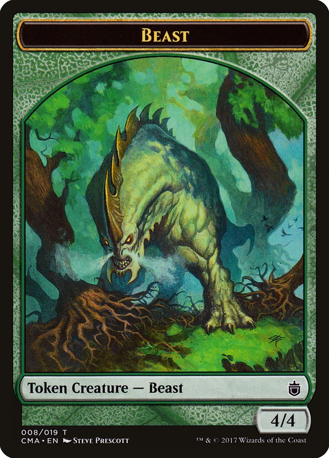 Beast Token (008/019) [Commander Anthology Tokens] | Jomio and Rueliete's Cards and Comics