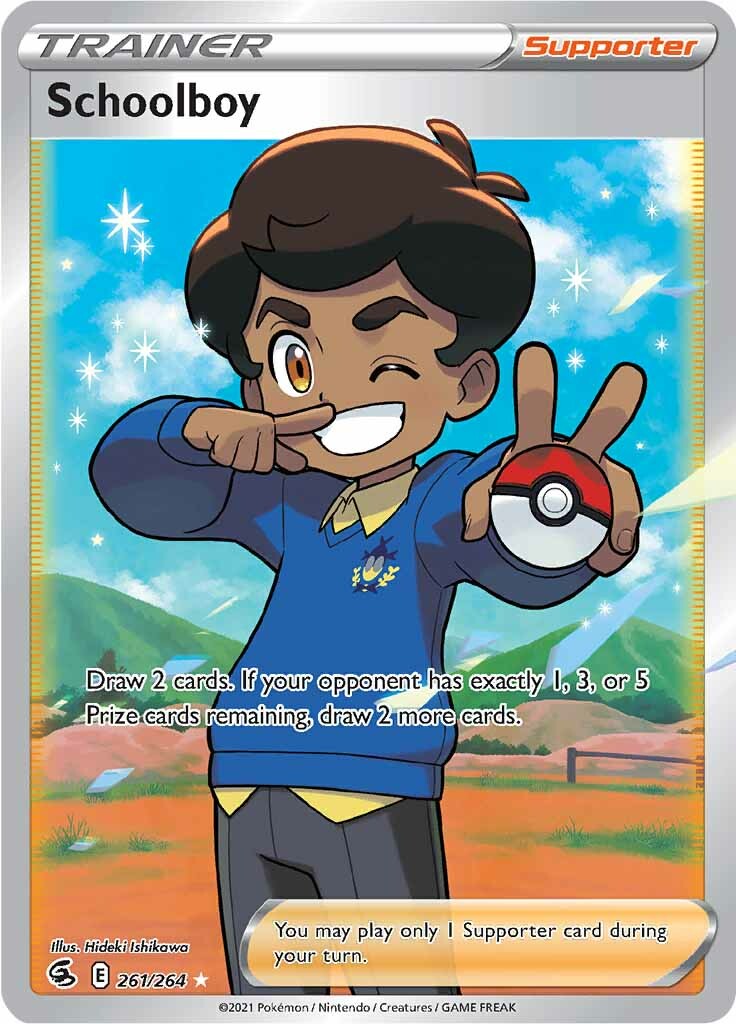 Schoolboy (261/264) [Sword & Shield: Fusion Strike] | Jomio and Rueliete's Cards and Comics