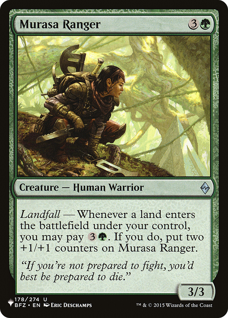 Murasa Ranger [The List] | Jomio and Rueliete's Cards and Comics