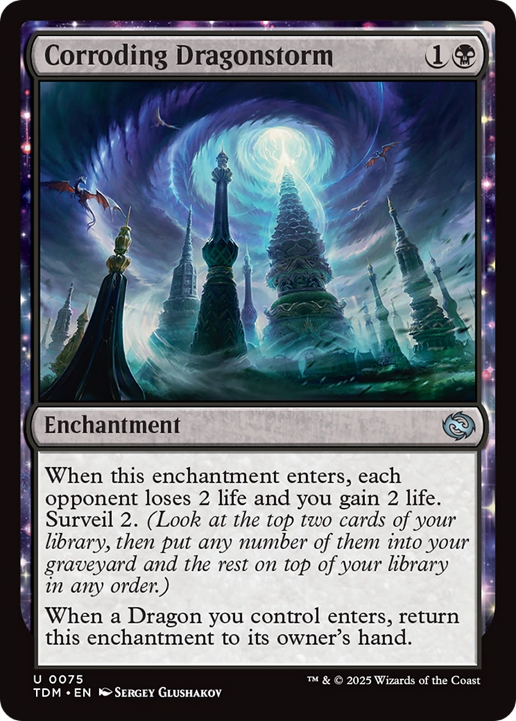 Corroding Dragonstorm [Tarkir: Dragonstorm] | Jomio and Rueliete's Cards and Comics