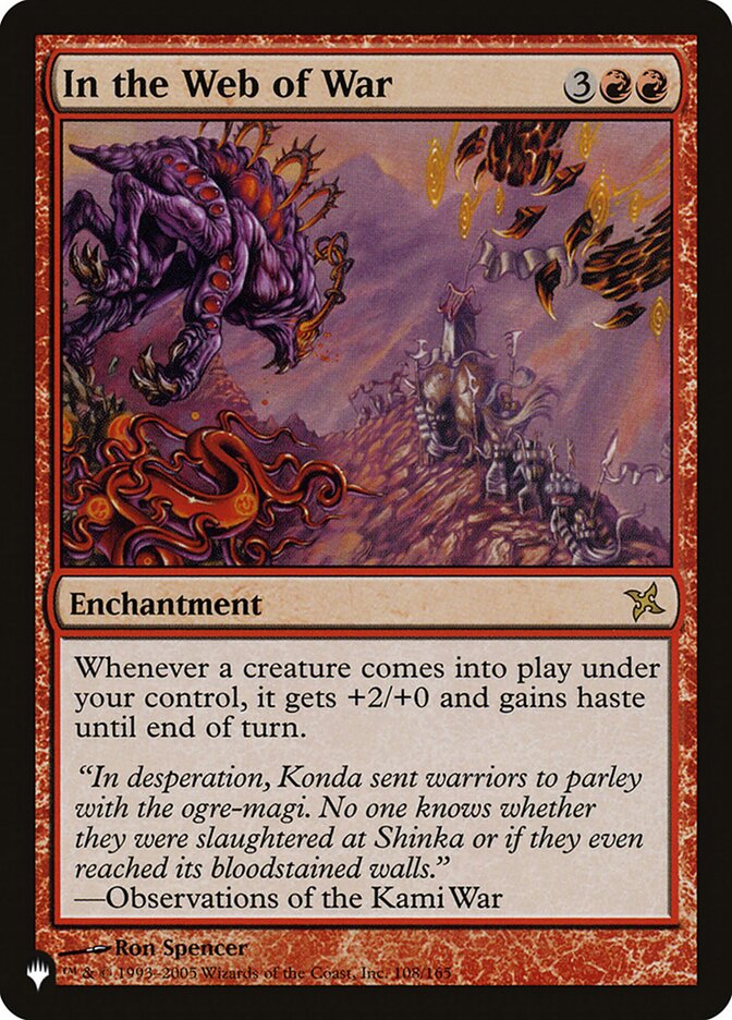 In the Web of War [The List] | Jomio and Rueliete's Cards and Comics