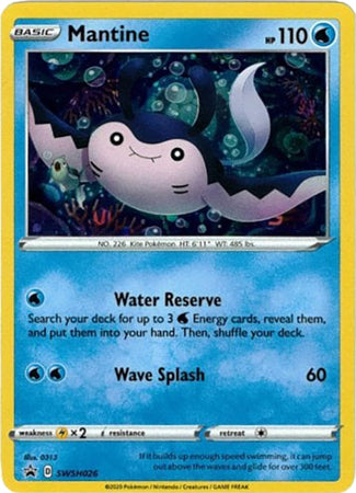 Mantine (SWSH026) [Sword & Shield: Black Star Promos] | Jomio and Rueliete's Cards and Comics