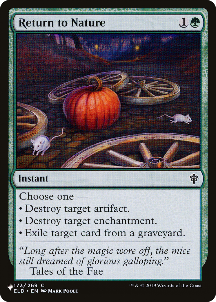 Return to Nature [The List] | Jomio and Rueliete's Cards and Comics