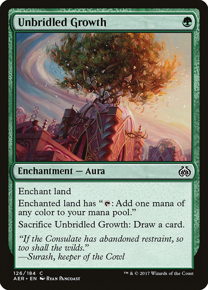 Unbridled Growth [Aether Revolt] | Jomio and Rueliete's Cards and Comics