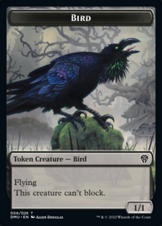 Phyrexian // Bird (006) Double-Sided Token [Dominaria United Tokens] | Jomio and Rueliete's Cards and Comics