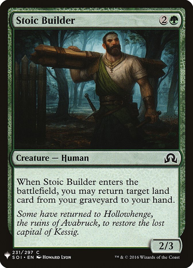 Stoic Builder [Mystery Booster] | Jomio and Rueliete's Cards and Comics