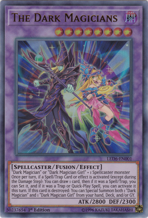 The Dark Magicians [LED6-EN001] Ultra Rare | Jomio and Rueliete's Cards and Comics