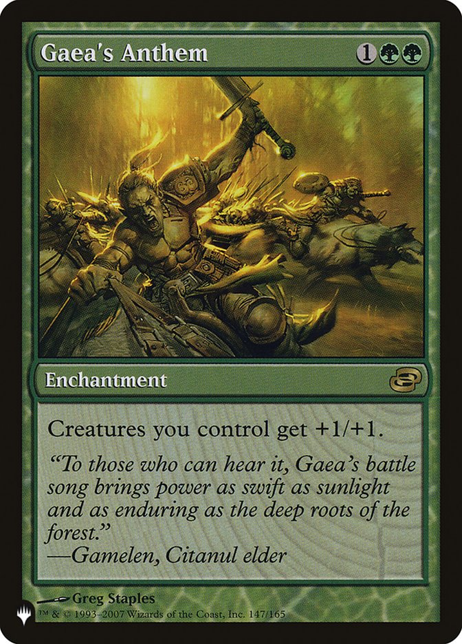 Gaea's Anthem [The List] | Jomio and Rueliete's Cards and Comics
