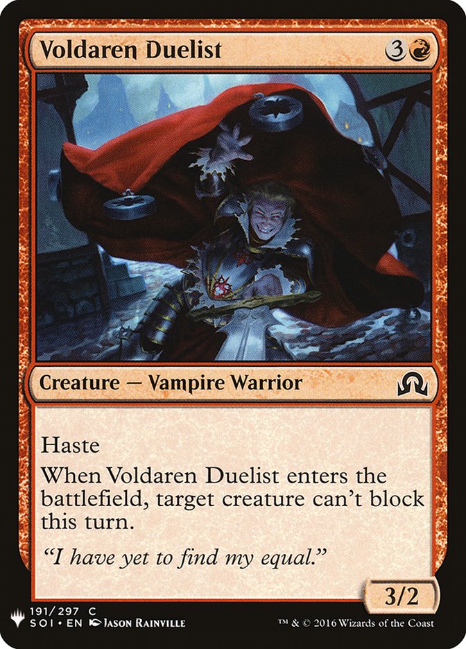 Voldaren Duelist [Mystery Booster] | Jomio and Rueliete's Cards and Comics
