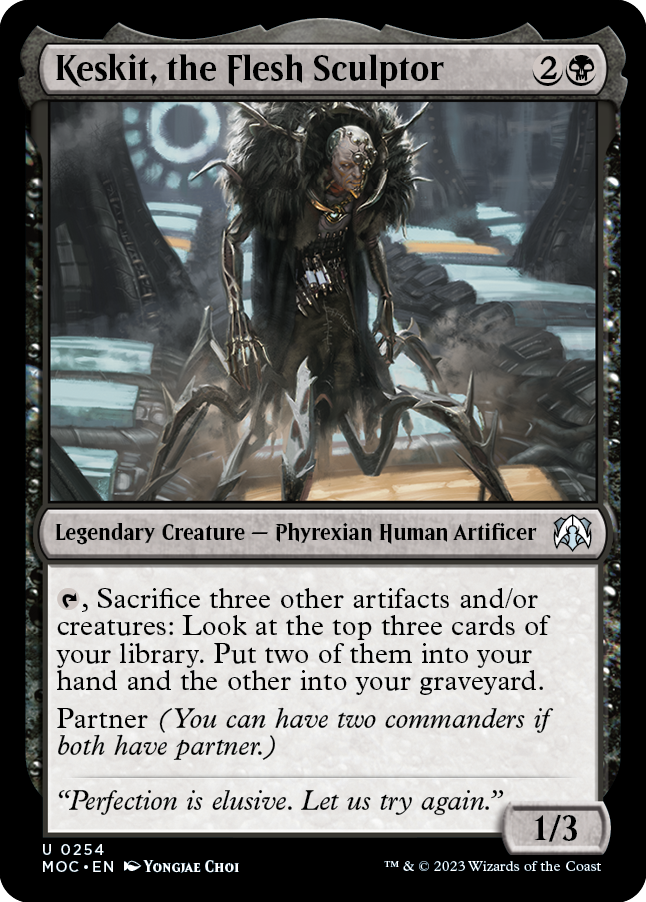 Keskit, the Flesh Sculptor [March of the Machine Commander] | Jomio and Rueliete's Cards and Comics