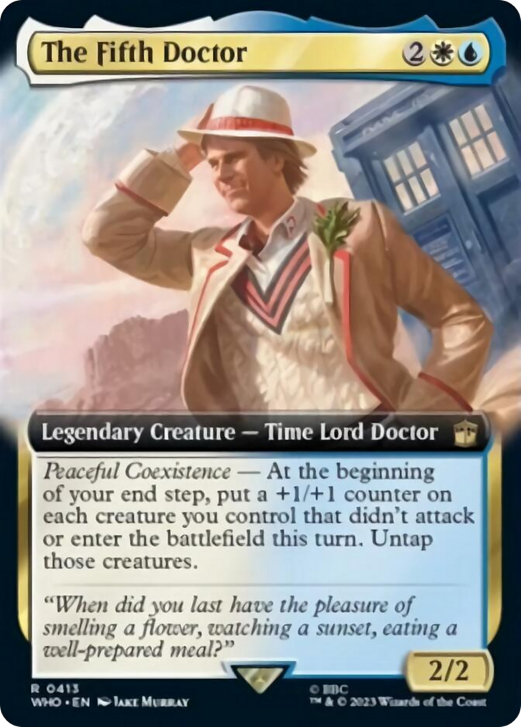 The Fifth Doctor (Extended Art) [Doctor Who] | Jomio and Rueliete's Cards and Comics