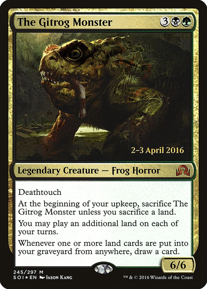 The Gitrog Monster [Shadows over Innistrad Prerelease Promos] | Jomio and Rueliete's Cards and Comics