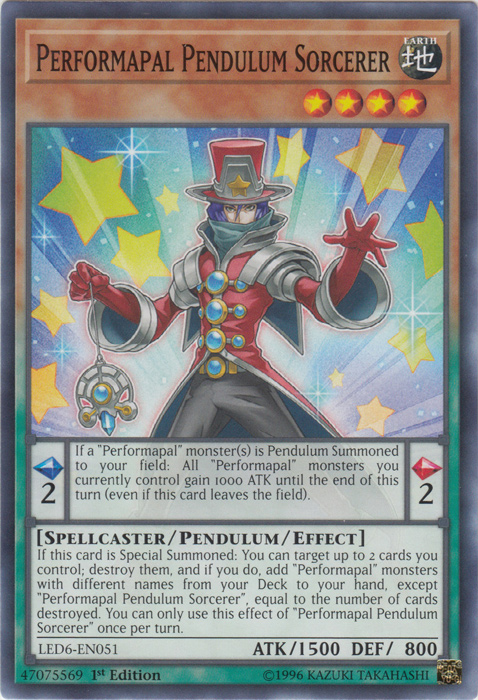 Performapal Pendulum Sorcerer [LED6-EN051] Common | Jomio and Rueliete's Cards and Comics
