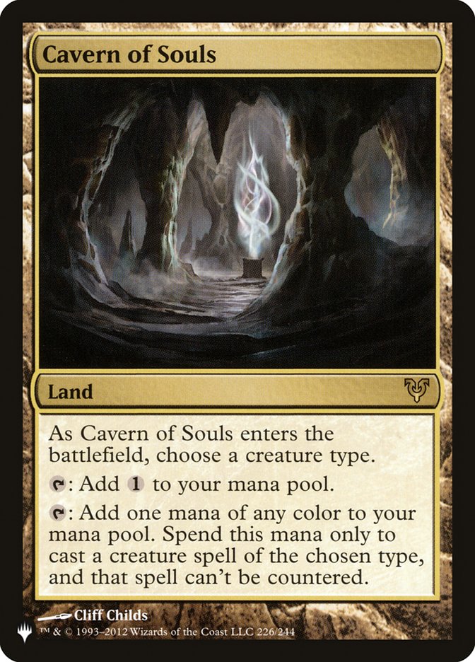 Cavern of Souls [The List] | Jomio and Rueliete's Cards and Comics