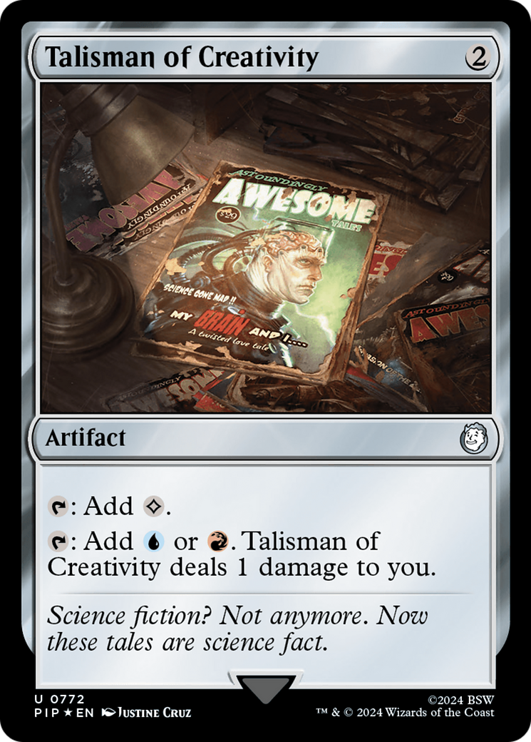 Talisman of Creativity (Surge Foil) [Fallout] | Jomio and Rueliete's Cards and Comics