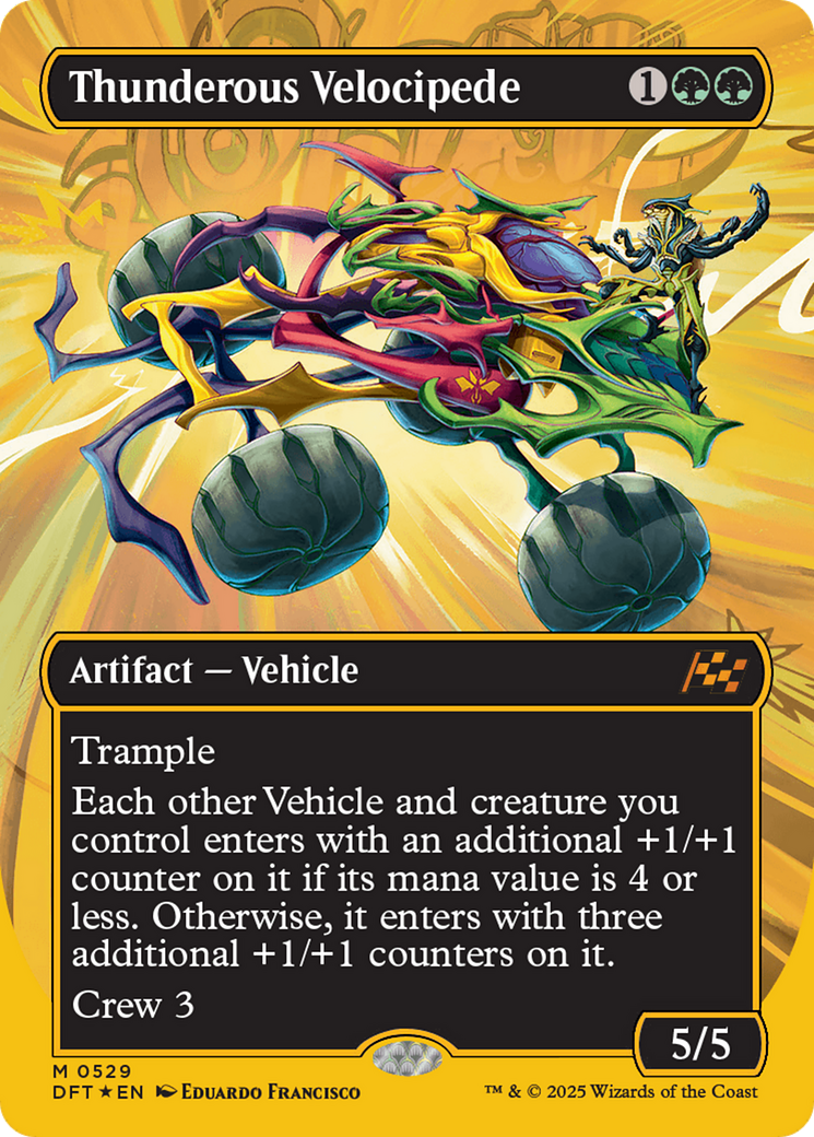 Thunderous Velocipede (Borderless) (First-Place Foil) [Aetherdrift] | Jomio and Rueliete's Cards and Comics