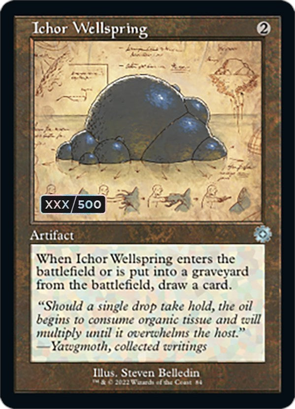 Ichor Wellspring (Retro Schematic) (Serialized) [The Brothers' War Retro Artifacts] | Jomio and Rueliete's Cards and Comics