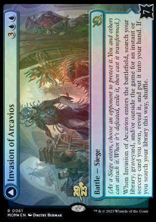 Invasion of Arcavios // Invocation of the Founders [March of the Machine Prerelease Promos] | Jomio and Rueliete's Cards and Comics