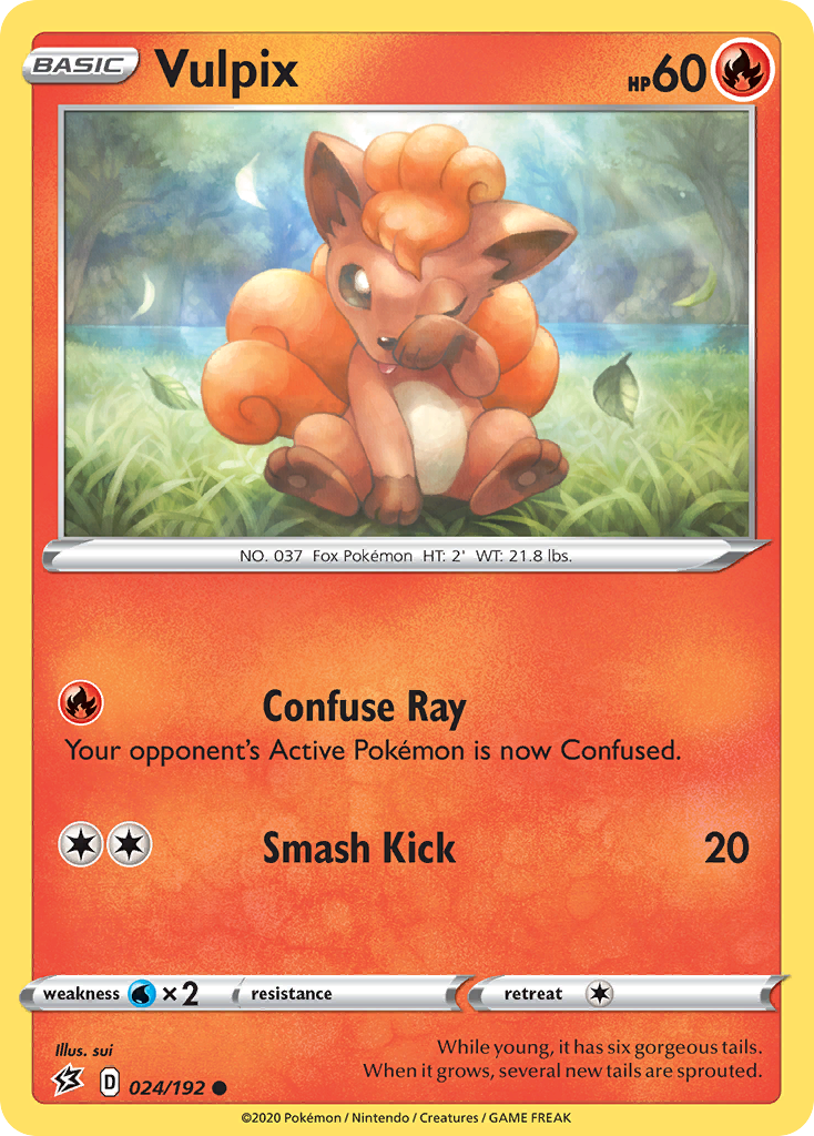 Vulpix (024/192) [Sword & Shield: Rebel Clash] | Jomio and Rueliete's Cards and Comics