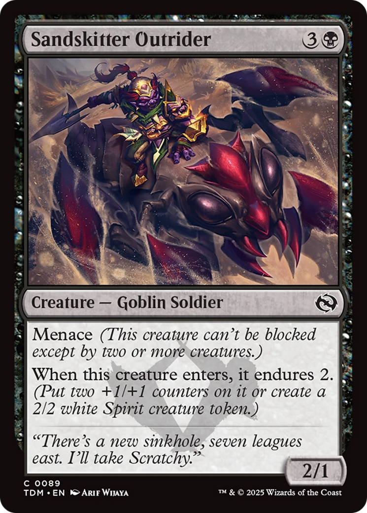 Sandskitter Outrider [Tarkir: Dragonstorm] | Jomio and Rueliete's Cards and Comics
