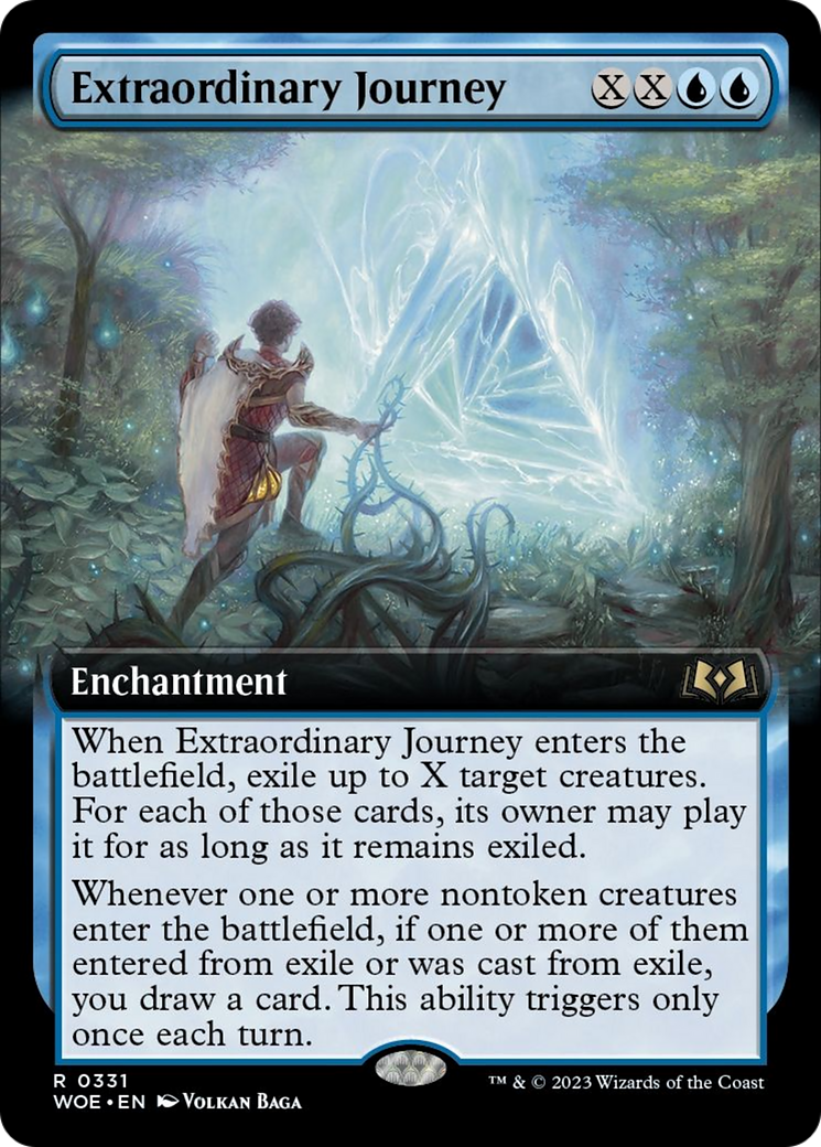 Extraordinary Journey (Extended Art) [Wilds of Eldraine] | Jomio and Rueliete's Cards and Comics