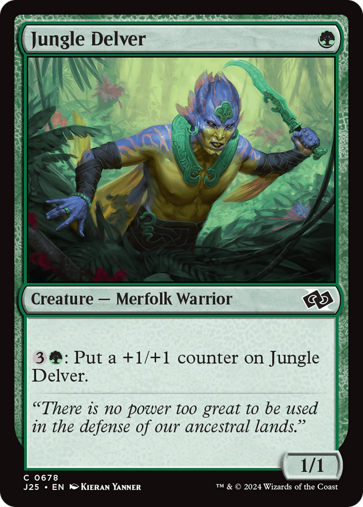 Jungle Delver [Foundations Jumpstart] | Jomio and Rueliete's Cards and Comics
