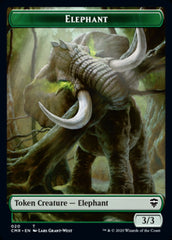 Elephant // Soldier Double-Sided Token [Commander Legends Tokens] | Jomio and Rueliete's Cards and Comics