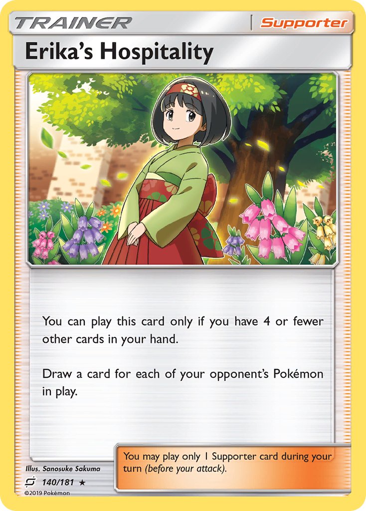 Erika's Hospitality (140/181) (Theme Deck Exclusive) [Sun & Moon: Team Up] | Jomio and Rueliete's Cards and Comics