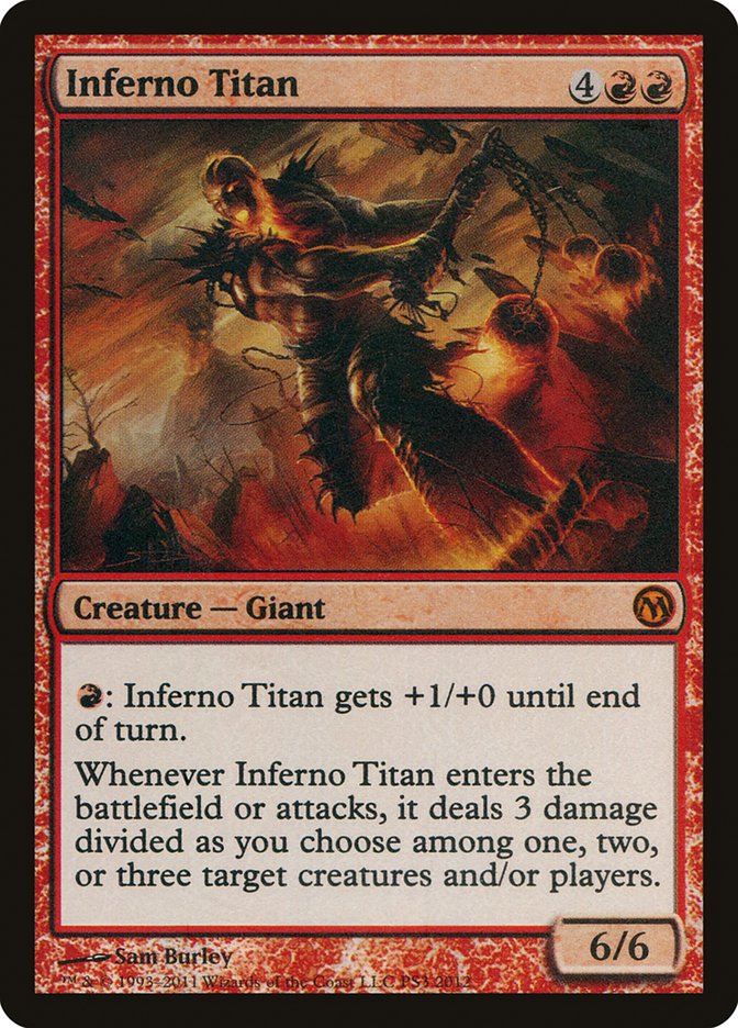 Inferno Titan (Duels of the Planeswalkers Promos) [Duels of the Planeswalkers Promos 2011] | Jomio and Rueliete's Cards and Comics