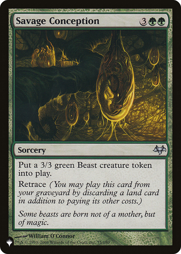 Savage Conception [The List] | Jomio and Rueliete's Cards and Comics