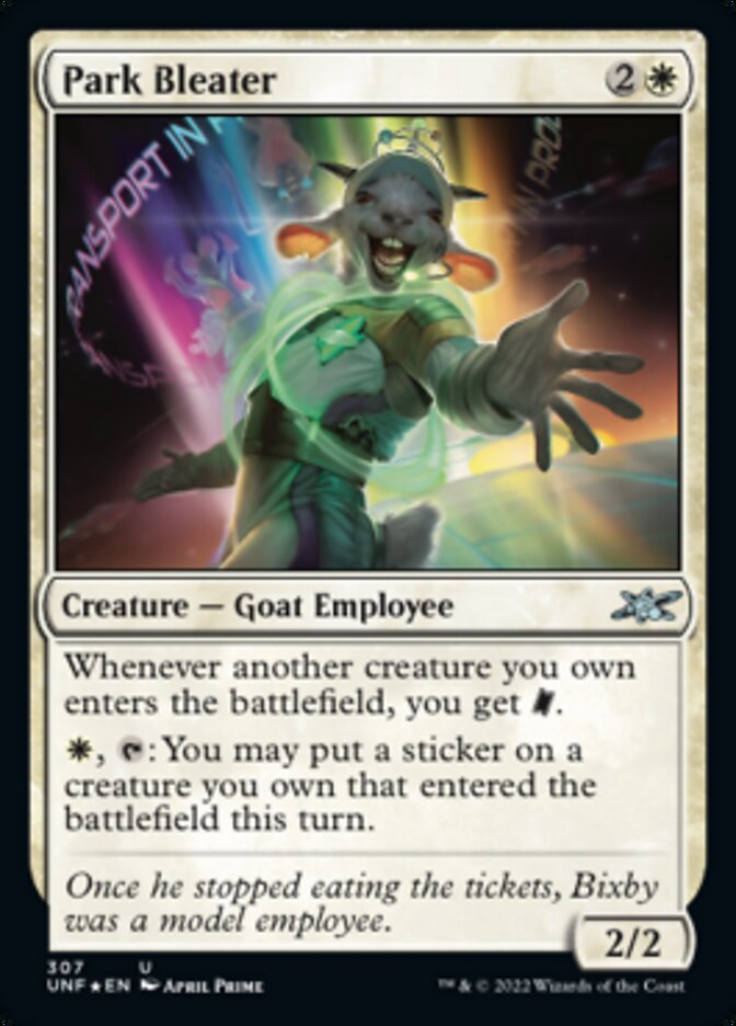 Park Bleater (Galaxy Foil) [Unfinity] | Jomio and Rueliete's Cards and Comics