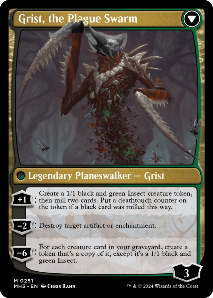 Grist, Voracious Larva // Grist, the Plague Swarm [Modern Horizons 3] | Jomio and Rueliete's Cards and Comics