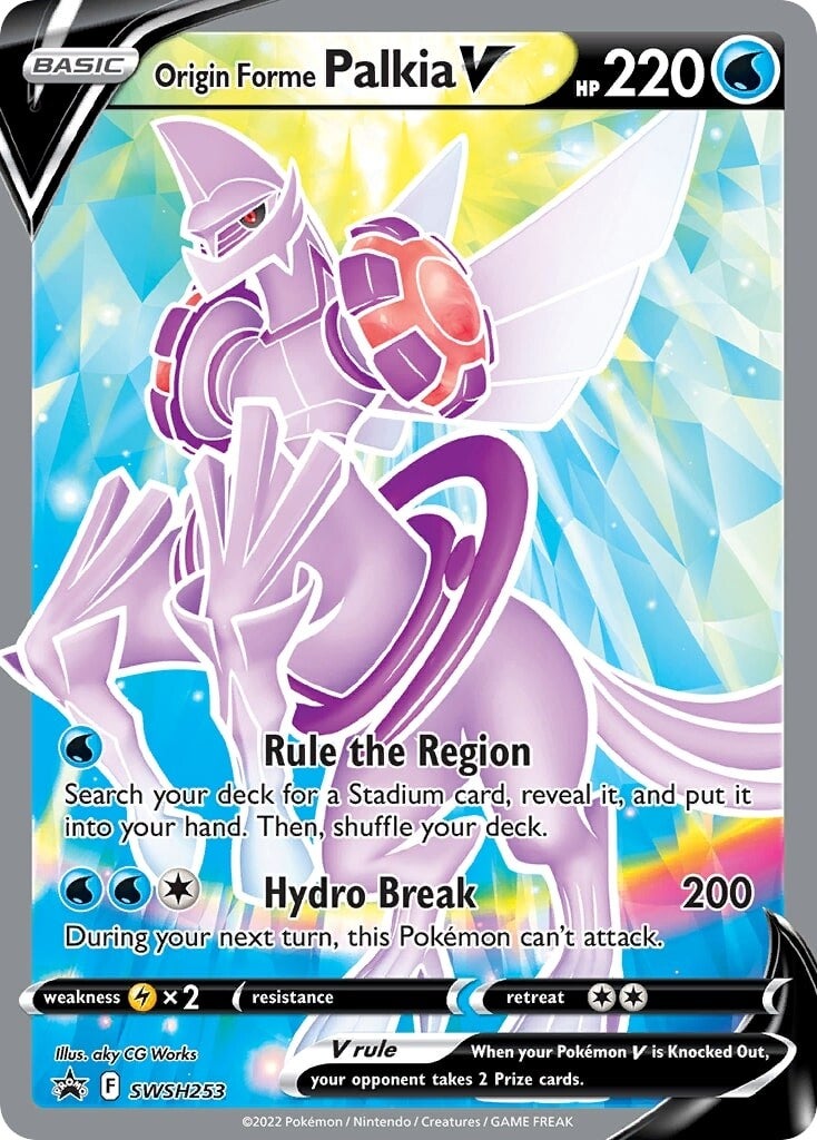 Origin Forme Palkia V (SWSH253) [Sword & Shield: Black Star Promos] | Jomio and Rueliete's Cards and Comics