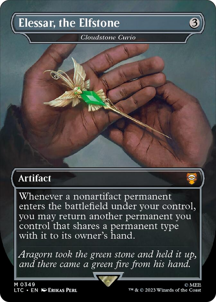 Elessar, the Elfstone - Cloudstone Curio (Surge Foil) [The Lord of the Rings: Tales of Middle-Earth Commander] | Jomio and Rueliete's Cards and Comics