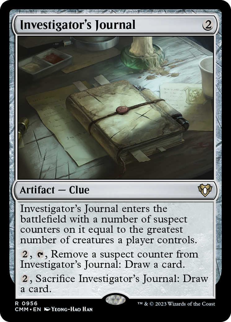 Investigator's Journal [Commander Masters] | Jomio and Rueliete's Cards and Comics