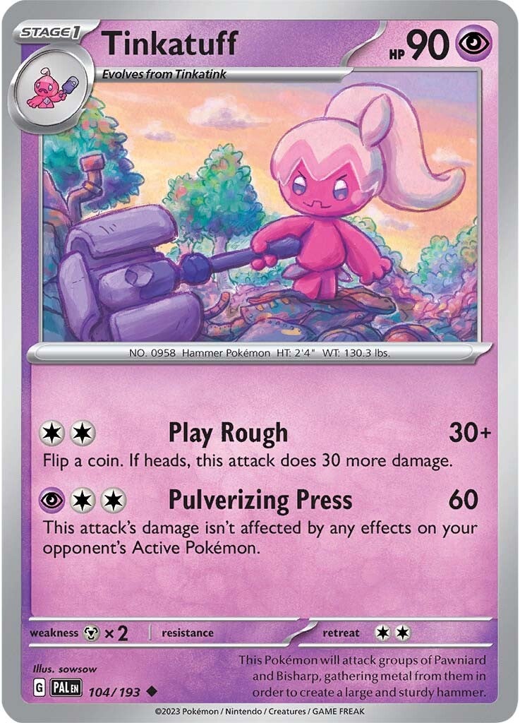 Tinkatuff (104/193) [Scarlet & Violet: Paldea Evolved] | Jomio and Rueliete's Cards and Comics