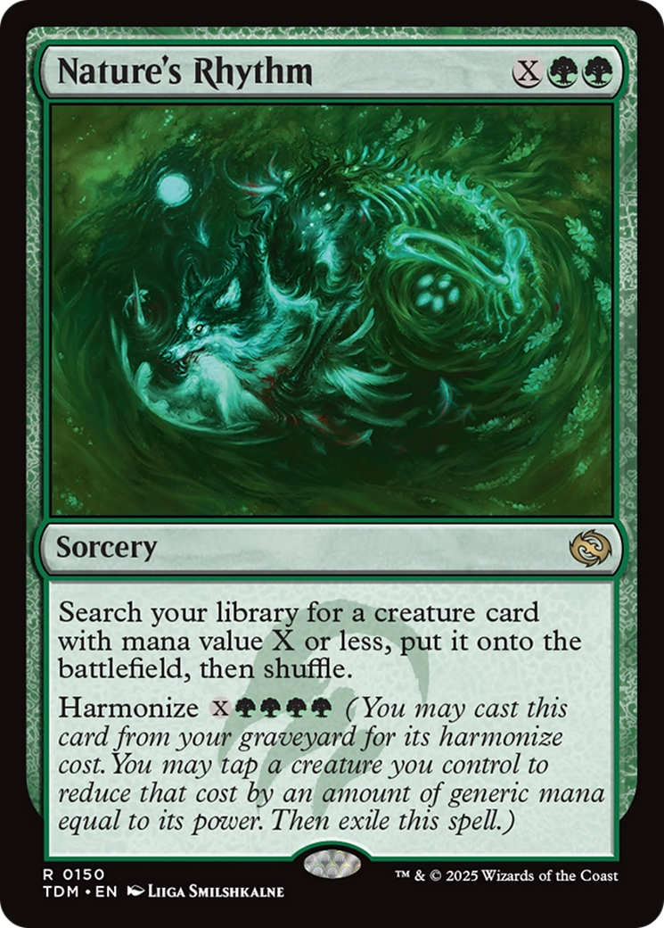 Nature's Rhythm [Tarkir: Dragonstorm] | Jomio and Rueliete's Cards and Comics