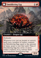 Smoldering Egg // Ashmouth Dragon (Extended Art) [Innistrad: Midnight Hunt] | Jomio and Rueliete's Cards and Comics