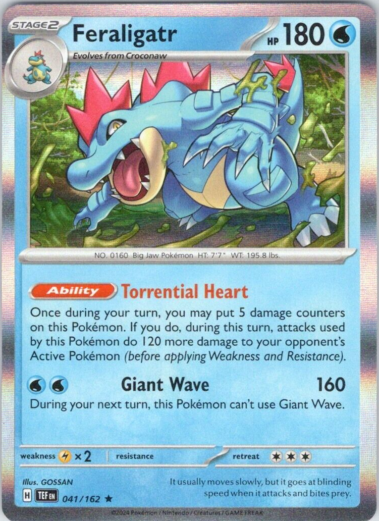 Feraligatr (041/162) [Scarlet & Violet: Temporal Forces] | Jomio and Rueliete's Cards and Comics