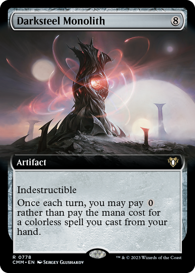 Darksteel Monolith (Extended Art) [Commander Masters] | Jomio and Rueliete's Cards and Comics