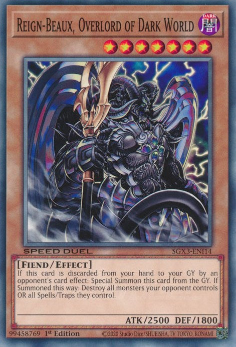 Reign-Beaux, Overlord of Dark World [SGX3-ENI14] Common | Jomio and Rueliete's Cards and Comics
