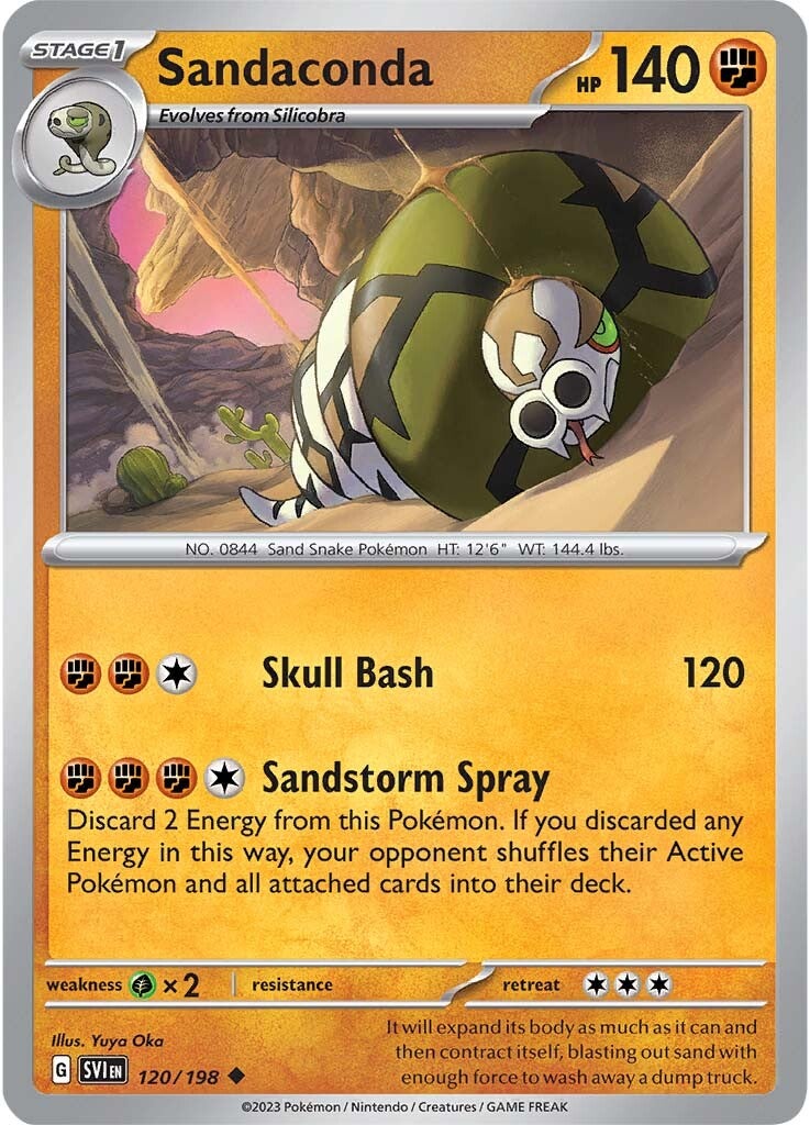 Sandaconda (120/198) [Scarlet & Violet: Base Set] | Jomio and Rueliete's Cards and Comics