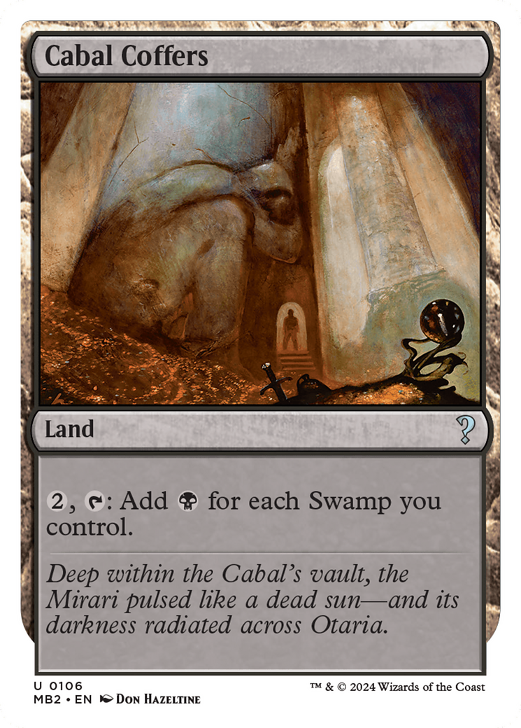 Cabal Coffers (White Border) [Mystery Booster 2] | Jomio and Rueliete's Cards and Comics
